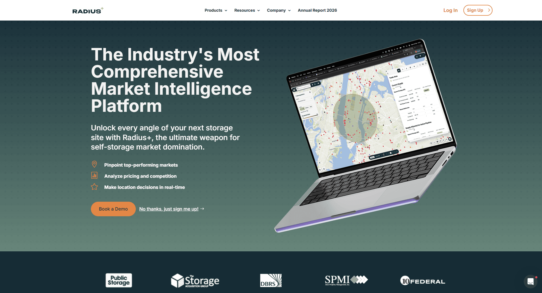 Radius+ Self-Storage Market Intelligence Platform