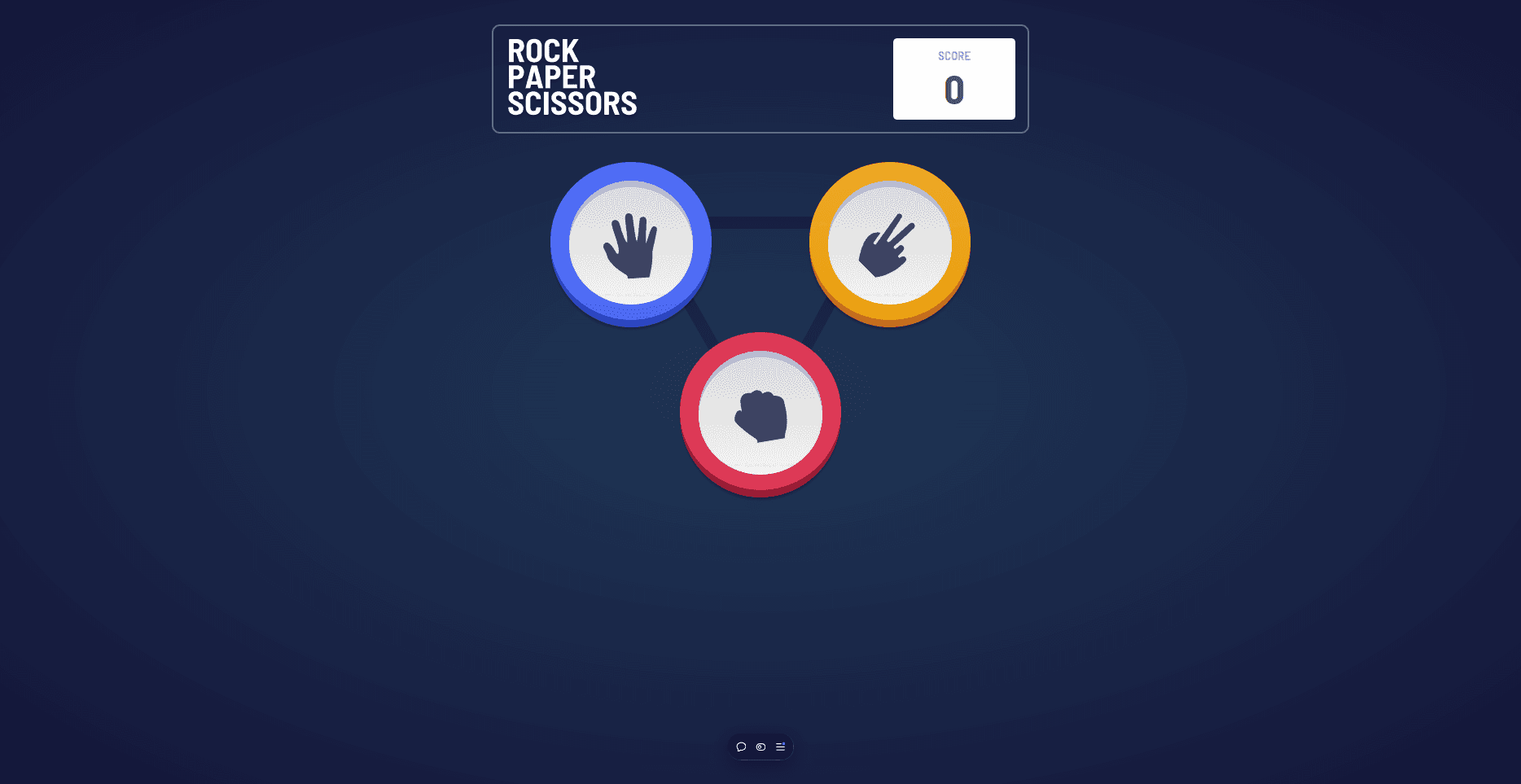 Rock Paper Scissors Game Interface
